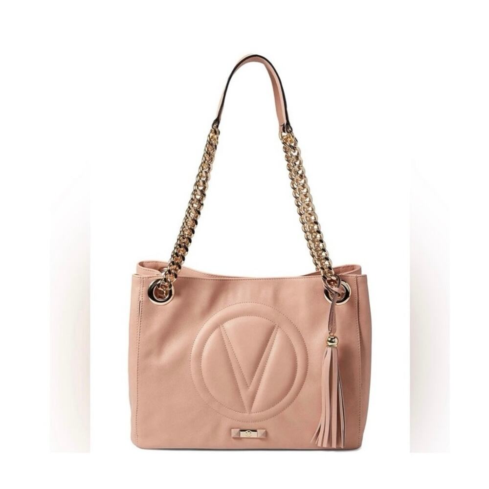 VALENTINO BY MARIO VALENTINO Verra Signature Leather Shoulder Bag In Pink